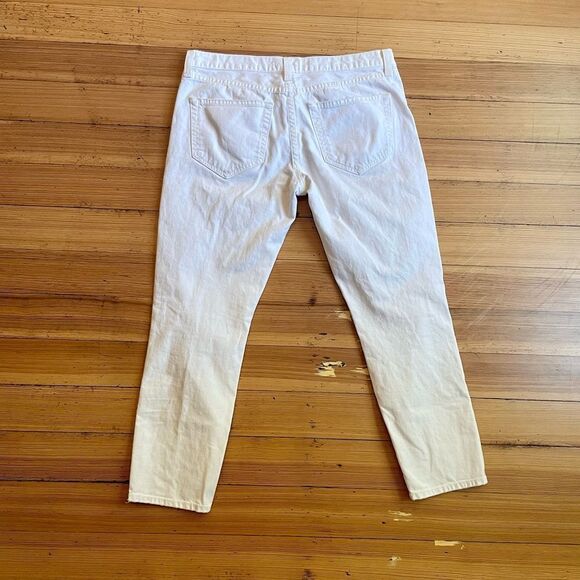 Crippen white straight leg cropped jeans. Size 29. - Picture 2 of 11